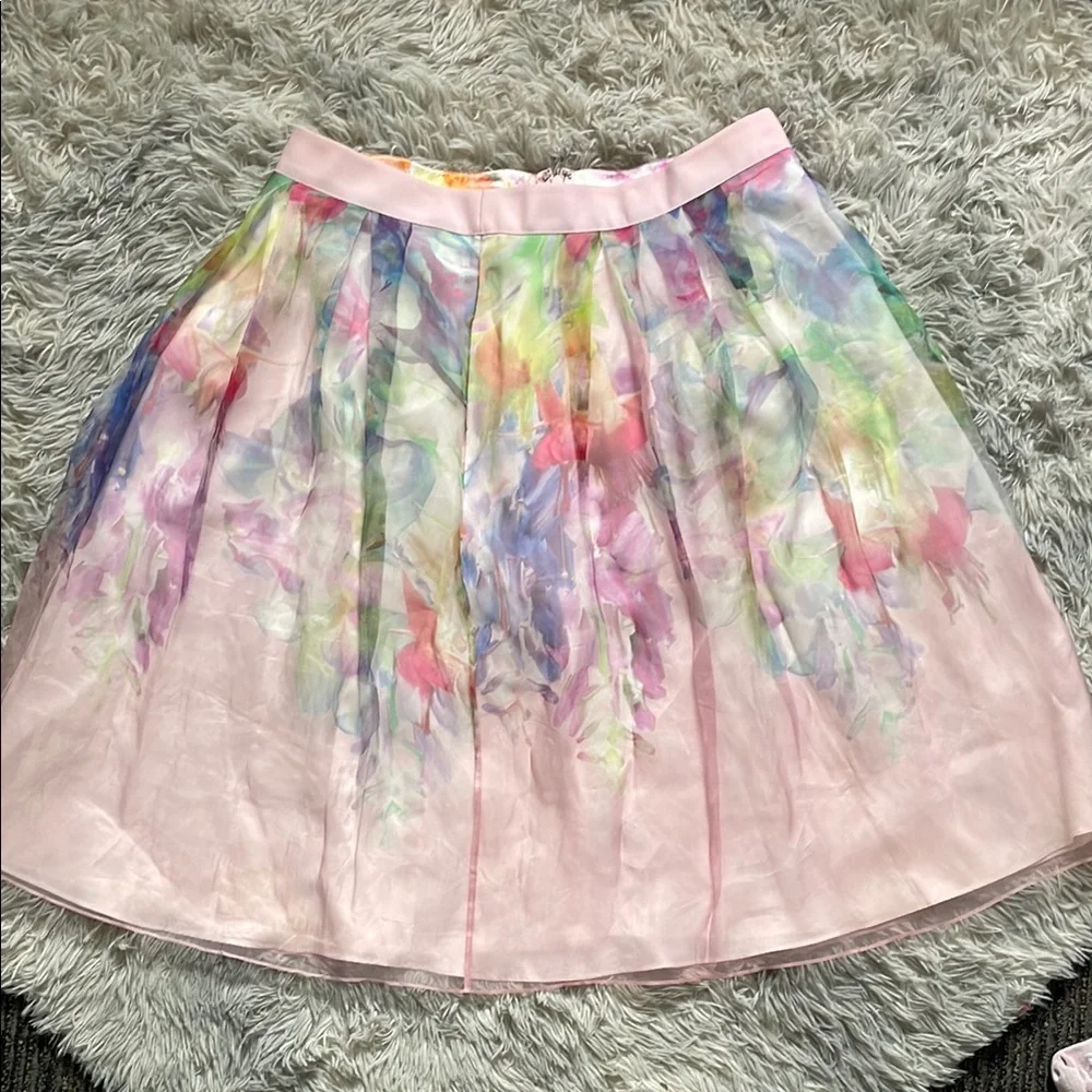 Ted Baker Womens Hanging Gardens Midi Skirt Size 5 - Picture 2 of 6